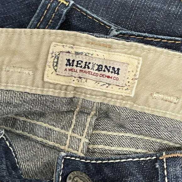 Buckle MEK DNM Distressed Low Rise Frisco Boot cut Denim Jean Size 27 - Picture 5 of 10